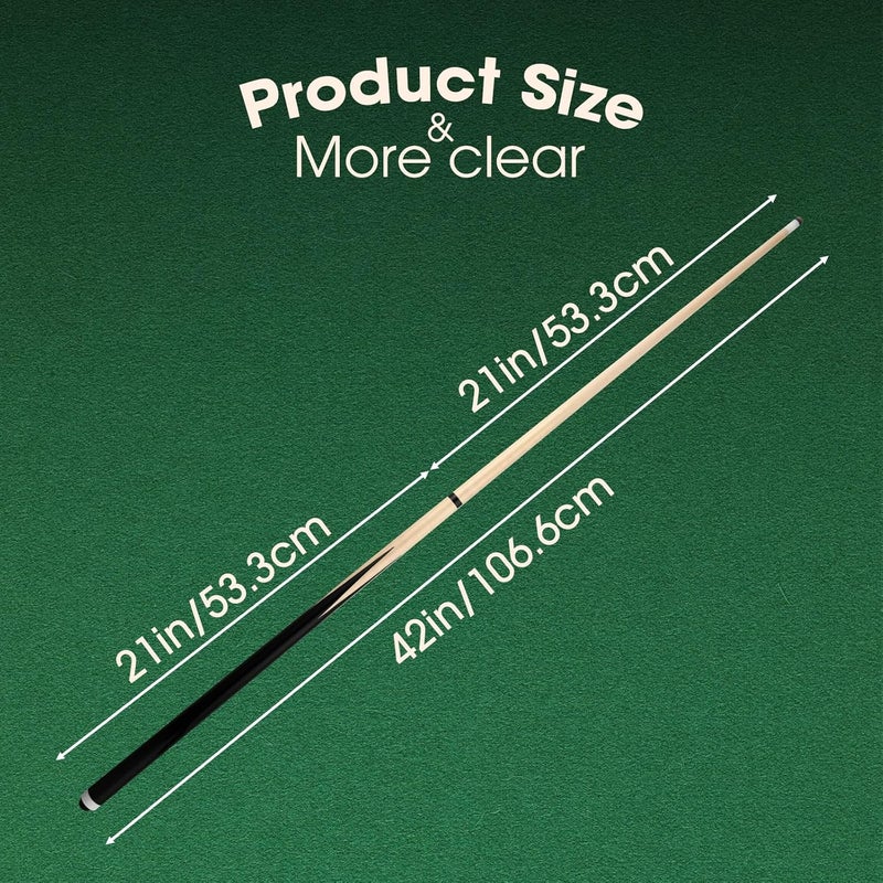 FTPGBL Professional Pool Cue Stick for Adults or Kids 20 OZ 36" 42" 48" 52" 58" 12/14/16/18OZ Billiard Cue Stick with 13mm Tip Set of 2 Set of 4 - Image 2